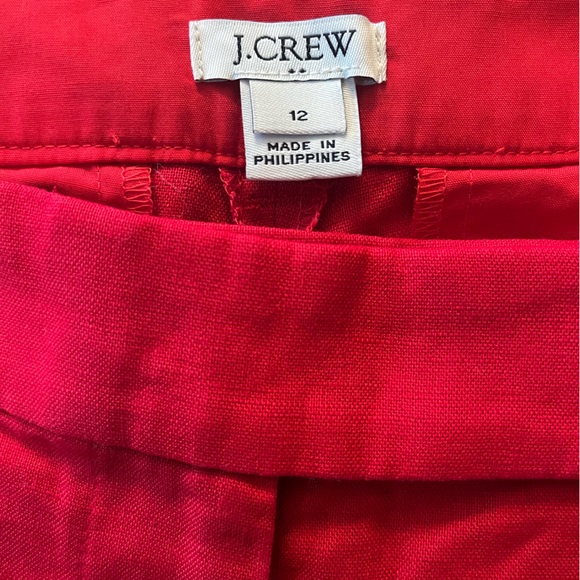 J.Crew size 12 women’s red shorts - Picture 2 of 4